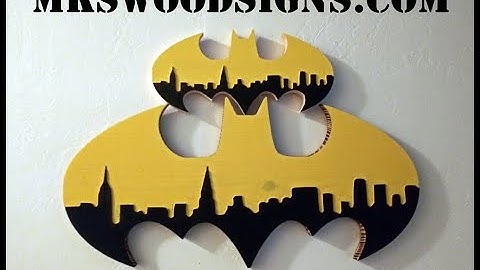 Making Batman Wall Art with a CNC #shorts