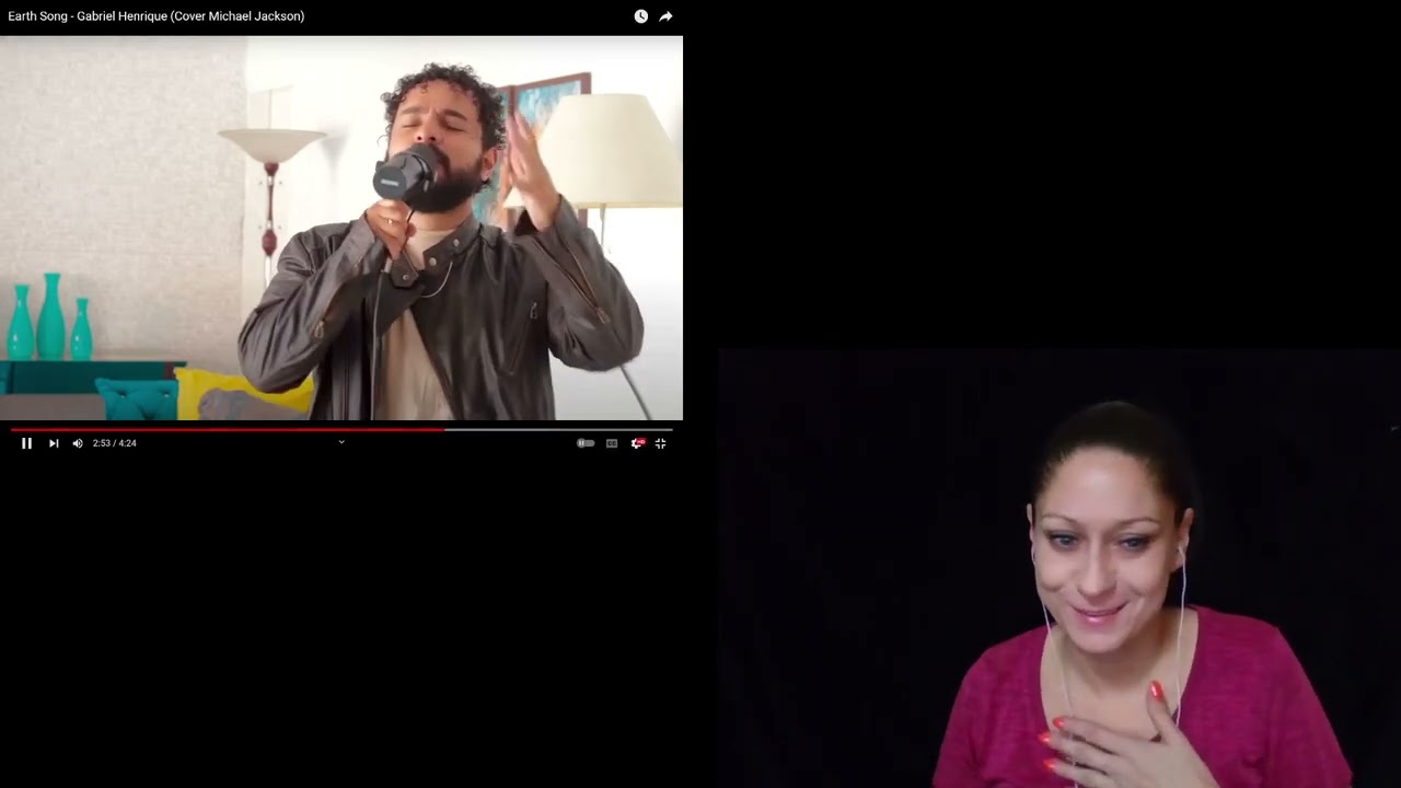 Gabriel Henrique - Earth Song - (Cover Michael Jackson) - My Reaction