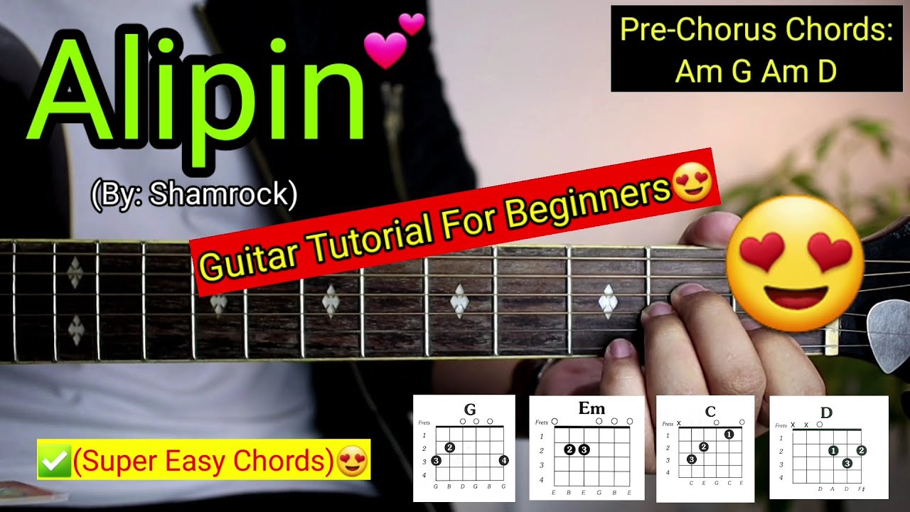 Alipin - Shamrock (Super Easy Chords)😍 | Guitar Tutorial For Beginners