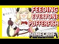 【Hololive】Watame: Feeding Pufferfish to Everyone!!!【Minecraft】【Eng Sub】