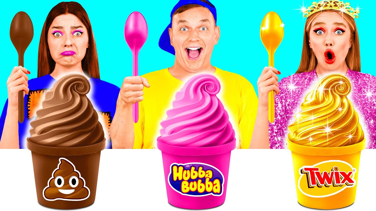 Бедная vs Богатая vs Ультра Богатая еда Челлендж | Эпичная Битва с Едой от GoFun Challenge