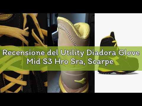 Recensione del Utility Diadora Glove Mid S3 Hro Sra, Scarpe da ginnastica Unisex - Adulto, Nero, 42