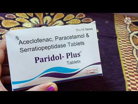 त प अ गद ख ग डघ द ख स ध व त उप य Aceclofenac Paracetamol And Serratiopeptidase Tablet Use Marathi Youtube