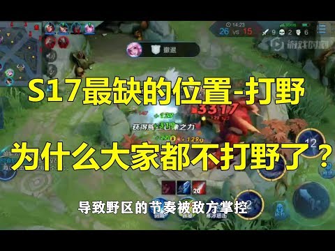 王者荣耀：S17最缺的位置打野，为什么大家都不打野了？