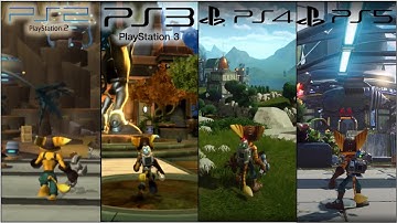 PS2 Vs. PS3 Vs. PS4 Vs. PS5 Ratchet & Clank Gameplay Graphics Comparison (1080P 60FPS) READ DESC!