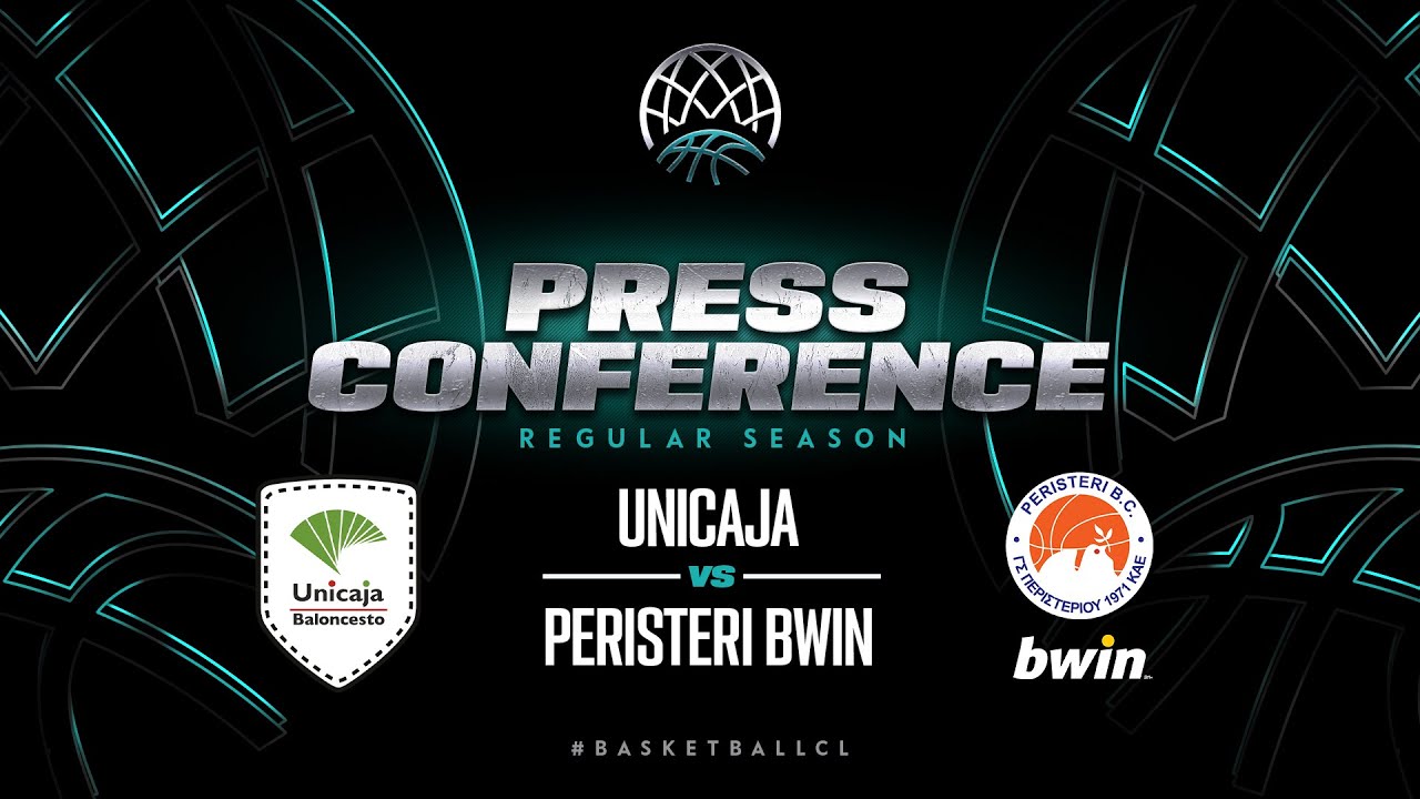 Unicaja v Peristeri bwin - Press Conference Basketball Champions League 2023 - Basketball Champions League - Qualification Rounds 2024