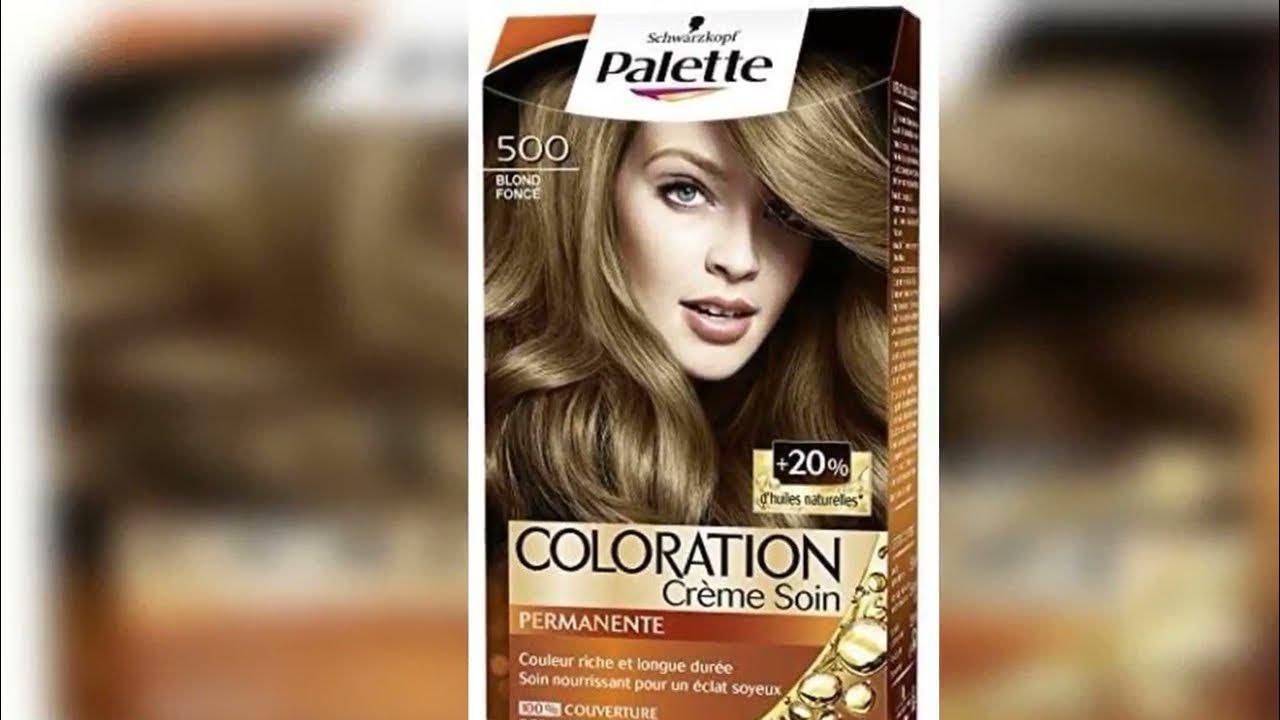 Schwarzkopf - Palette - Coloration Permanente Cheveux - Blond Foncé 500,صبغة  الشعر للعيد وكل يوم - YouTube