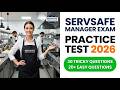 ServSafe Manager Exam Practice Test 2026 Food Safety Certification Review