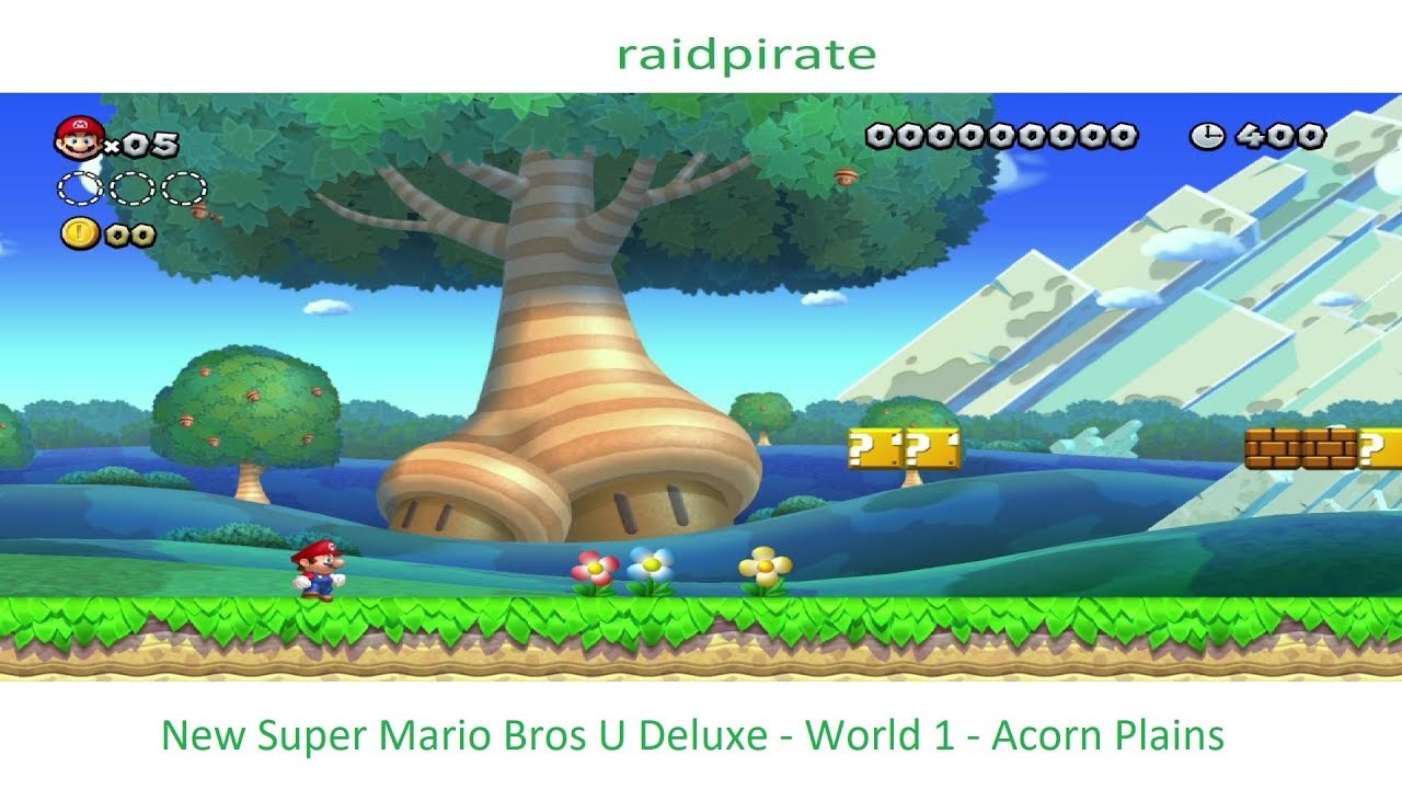 new super mario bros u world 1