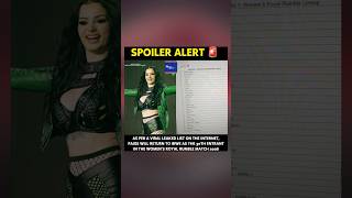 Paige Will Return To Wwe As Number 30 Entrant In 2026 Royal Rumble As Per Leaked List paige wwe