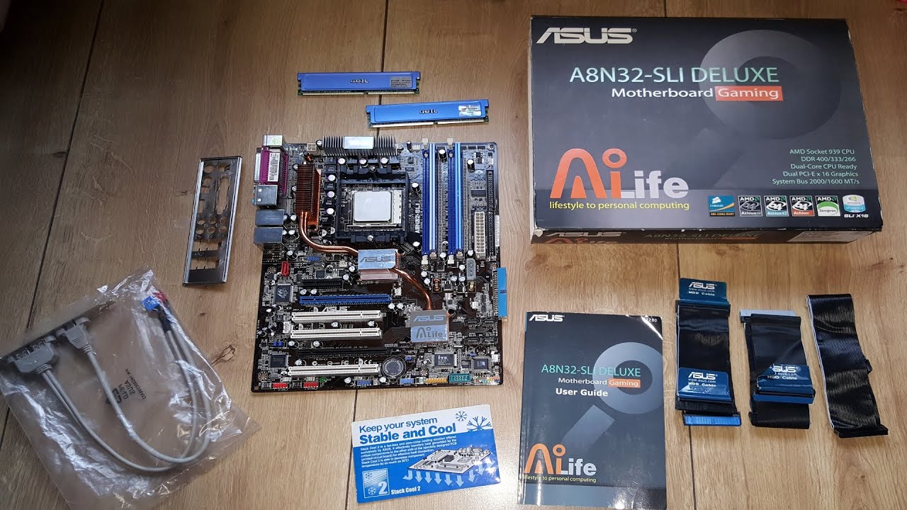 Retro Unboxing | ASUS A8N32-SLI Deluxe - YouTube