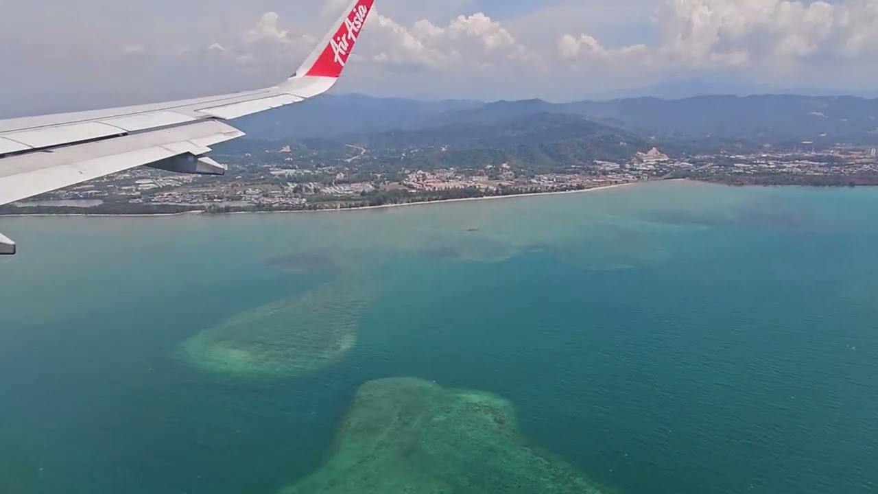 AirAsia AK1794 (Airbus A320-251N) lands at Kota Kinabalu International Airport