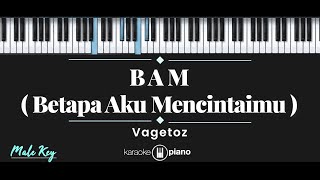 Betapa Aku Mencintaimu - Vagetoz (KARAOKE PIANO - MALE KEY)