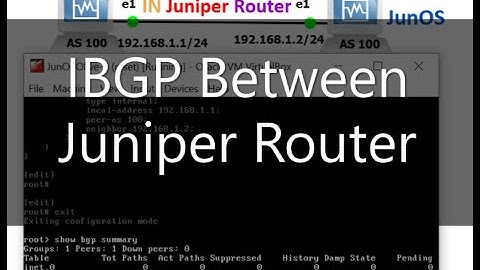 How to Configure IBGP Neighbor ship between Juniper Router | Set vs Edit protocols JunOS