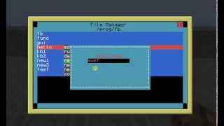 Computercraft Filemanager + Captcha generator