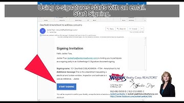 e-signature instructions for Authentisign