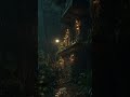 Rain on Stone Cabin Roof 🌧️ Deep Forest Night Ambience