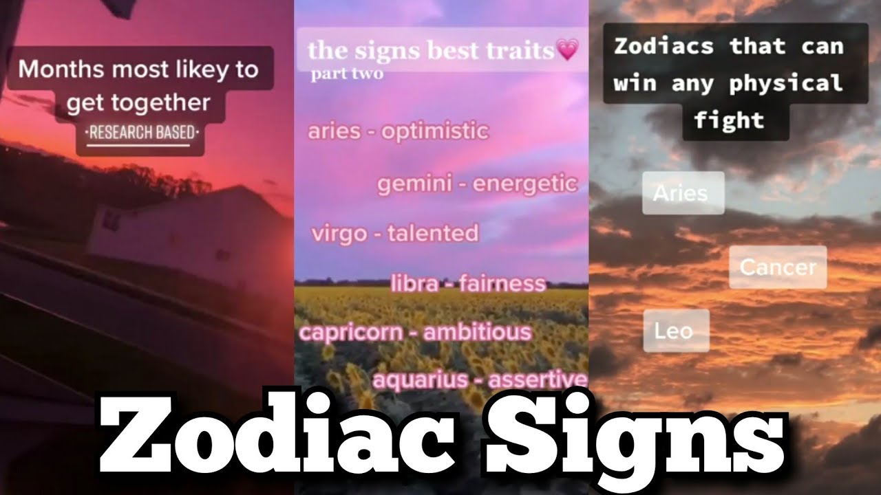Zodiac Signs Tiktok Compilation♍♓♒
