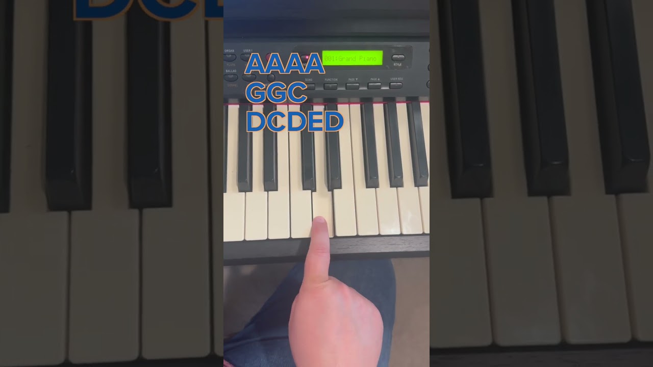 Learn "Jolly Old St. Nicholas" (easy beginner piano)