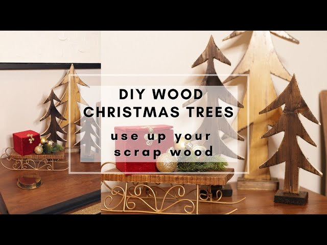 DIY Wood Christmas Trees Using Old Scrap Wood! 