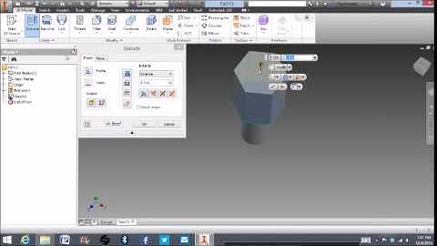 Autodesk Inventor Tutorial- How to Build a Bolt