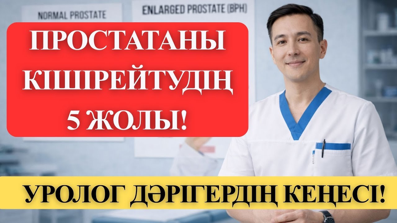 ПРОСТАТАНЫ ТОҚТАТУдың 5 ӘДІСІ (Ерлердің 90% бұл туралы білмейді!)