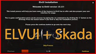 Quickguide for Elvui inc. Skada and Addonskins