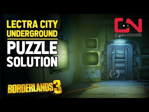 Borderlands 3 Lectra City Underground Puzzle Solution - How to Open Secret Room Door