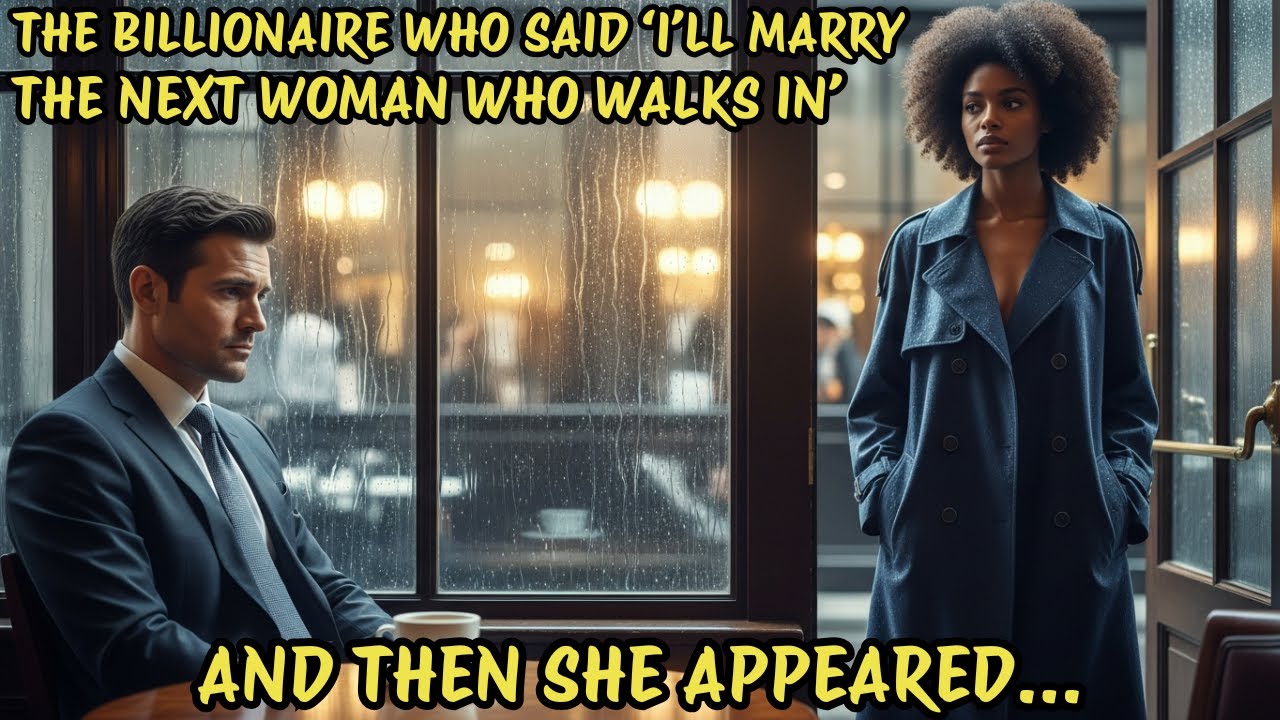 The Billionaire Who Said ‘I’ll Marry the Next Woman Who Walks In’ — And Then SHE Appeared…