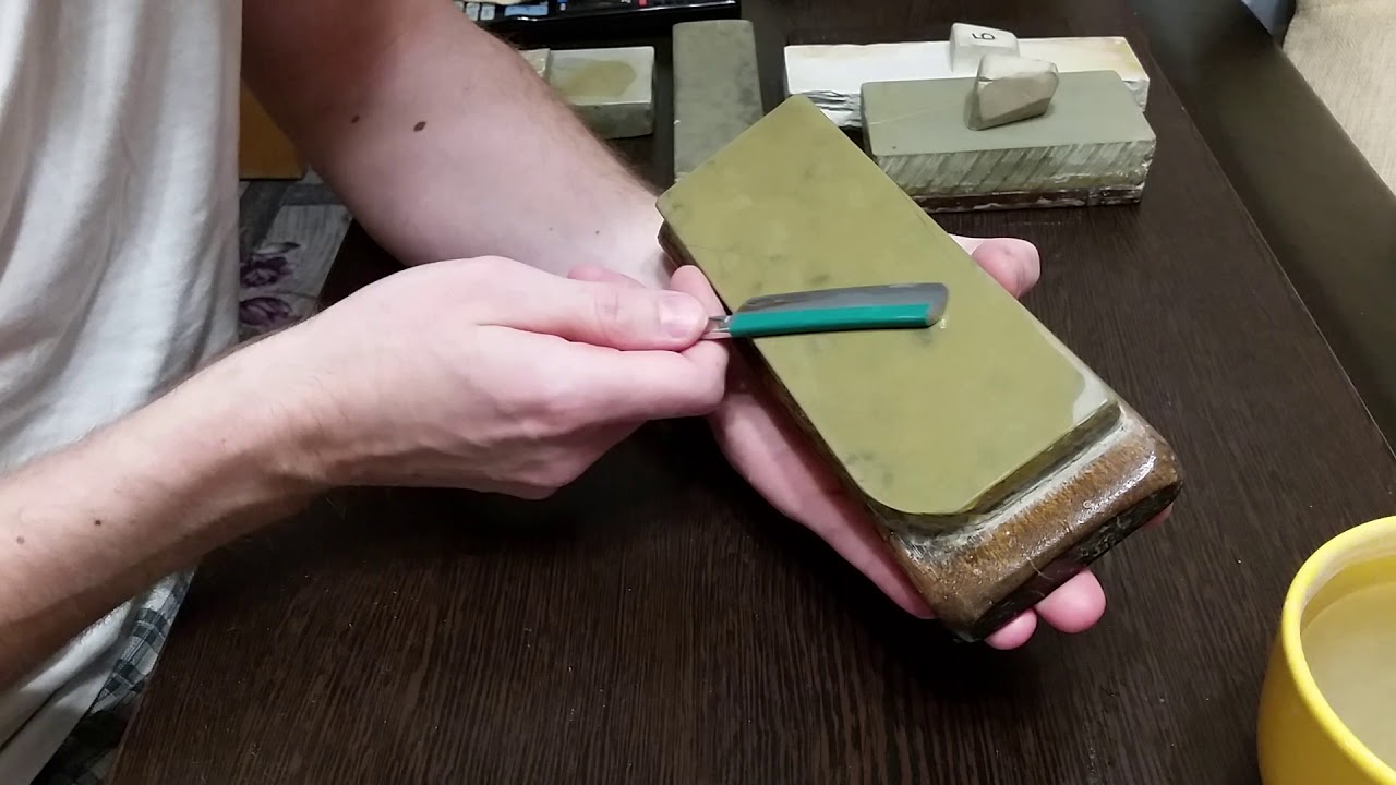 Заточка опасной бритвы (Часть 6) - Финиш на Карасу 5+ - YouTube