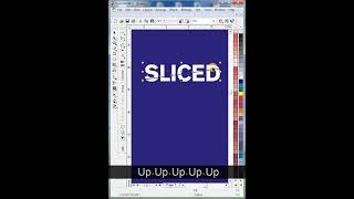 Sliced Text Effect in CorelDraw | CorelDraw Tutorial | #shorts | #texteffect #logo