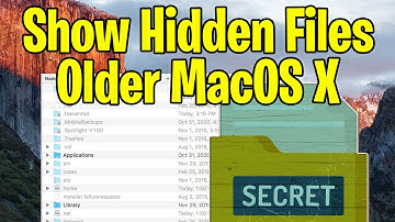 How to Show Hidden Files in Mac OS X in the Finder for Older OS like ElCapitan or Sierra