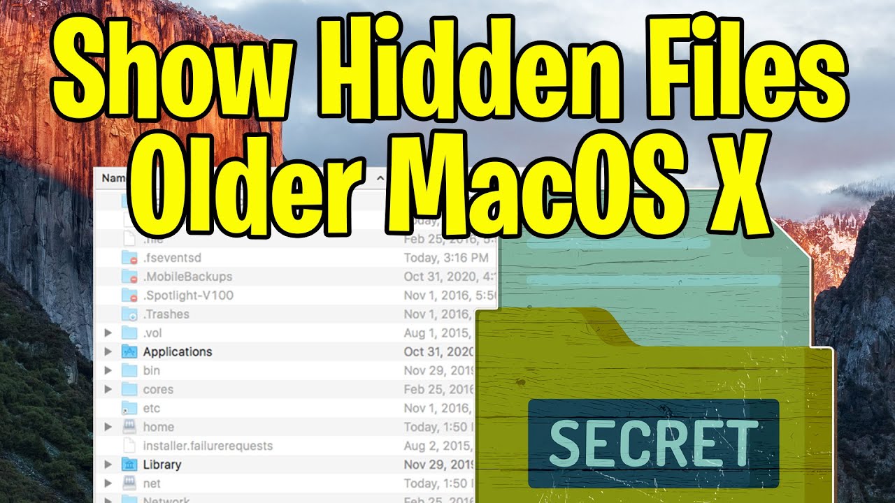 mac os list hidden files