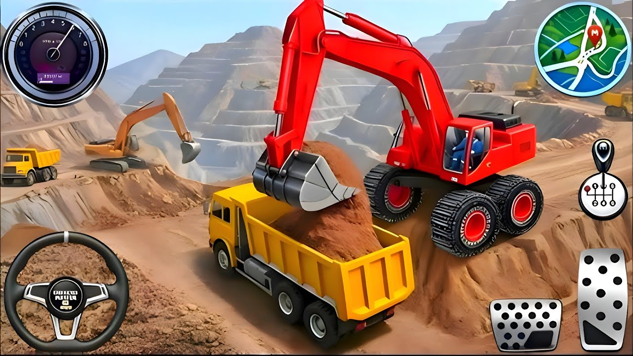 🚧 NEW Mega Road Builder Simulator 2026 👷‍♂️ | Extreme Heavy Excavator Dump Truck – Android Gameplay