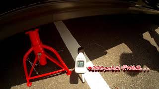 JZX90 マーク2 触媒より後ろを撤去した時の音量を測定してみました。