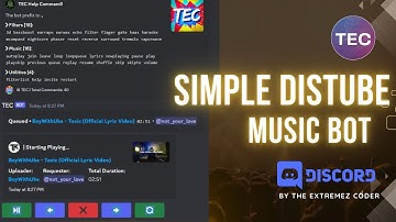 SIMPLE DISTUBE MUSIC BOT | NO LAVALINK NEEDED | Without Coding | #discord #nodejs #youtube #16
