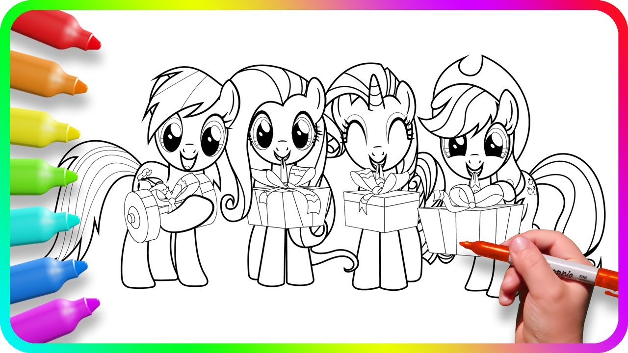 Coloring Pages MY LITTLE PONY - Gifts. How to color My Little Pony ...