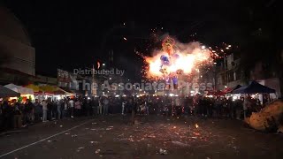 Effigies burnt as part of the "Burning of Judas" ritual as Mexico marks Easter Saturday