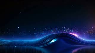 Abstract technology background with glowing particles illustration, Abstract digital technology