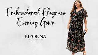 لباس سایز بزرگ | لباس شب ظرافت دوزی در اونیکس توسط Kiyonna