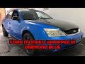 Ford Mondeo MK3 Wrapped In Avery Diamond Blue