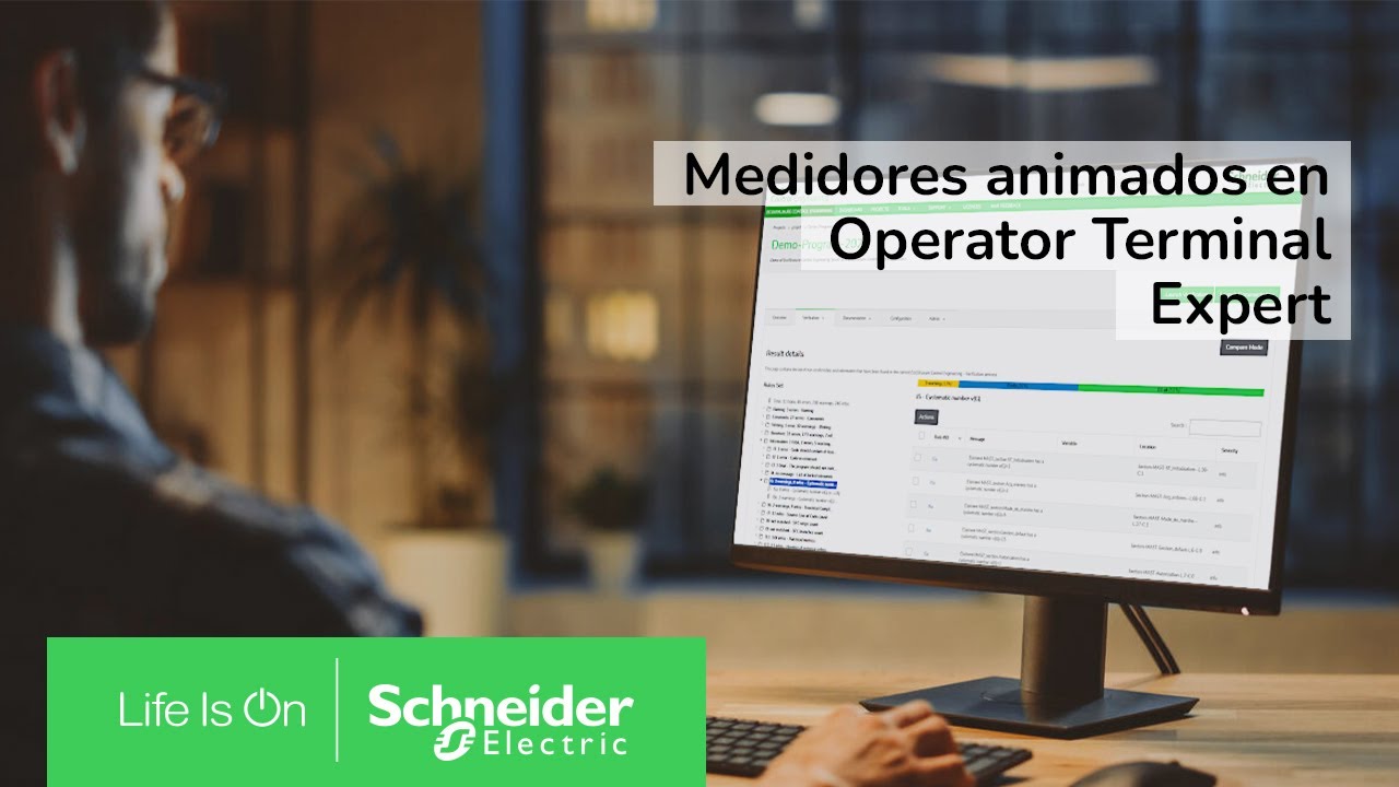 Medidores Animados en Operator Terminal Expert | Schneider Electric