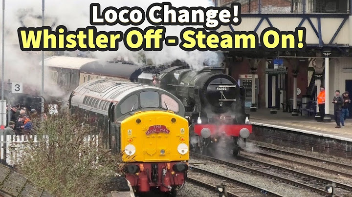 MEGA LOCO Change! 40013 WHISTLER Off - 46100 Royal Scot On! Shrewsbury & Hereford 01/03/23