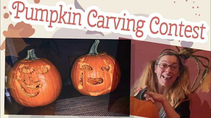 Pumpkin Carving Contest! Battling against my mom//...