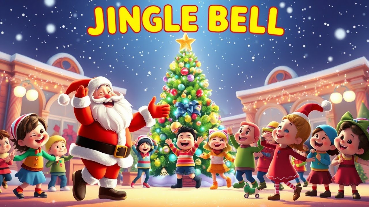 Jingle Bells 🎅 Christmas Song for Kids | Santa Dance Party | Baby Toons