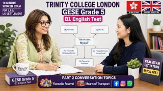 B1 English Test (GESE Grade 5) | SELT British Citizenship| Trinity College London ILR UK