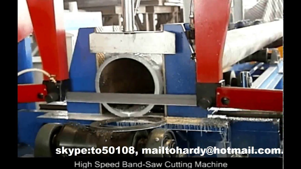 Band Saw Cutting System, pipe cut to length line YouTube