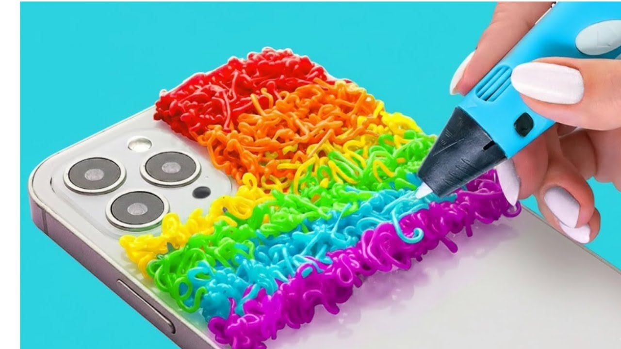 COOL 3D PEN CRAFTS || Colorful DIY Ideas! Jewelry Accessories by 123 GO SCHOOL