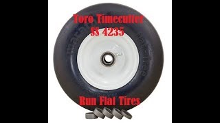 Toro Timecutter SS Run Flat Tire Install