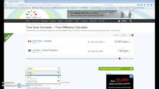 Using the Time Zone Map in timeanddate.com screenshot 5